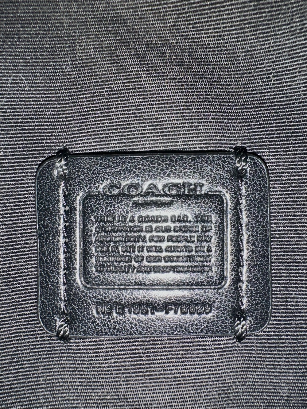 Coach Mini Bennett Crossbody Bag Black Crossgrain Leather F76629 Gold Hardware - Picture 13 of 14